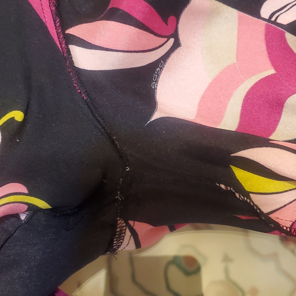 Womens Bebe Silk Blouse VINTAGE - Picture 9 of 9